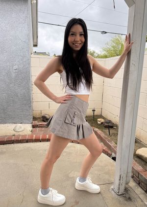 Amber Angel Short Skirt and Pussy Spreads BTS from ATK Petites Amber Angel from ATK Petites