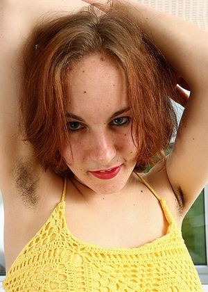 Hairy amateur Christina teases and spreads her hairy pussy from ATK Archives Christina from ATK Archives