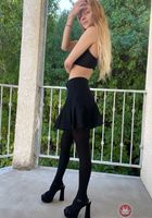 Riley Star black outfit and high heels, Riley Star (ril018) ATK Galleria: Riley Star (Riley Star black outfit and high heels)